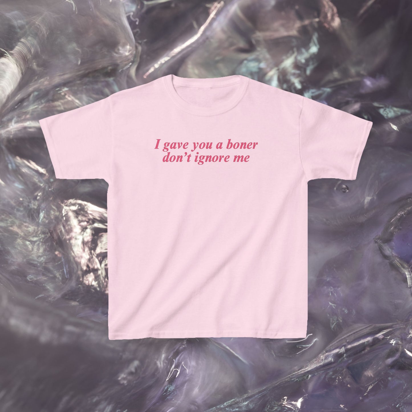 Don't Ignore Me Baby Tee | Funny Slogan Shirt, Y2K Ironic Tee, Sassy Baddie Aesthetic, Edgy Humor Gift