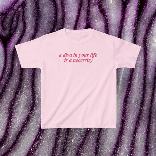 A Diva in Your Life Is A Necessity Baby Tee | Y2K Baby Tee,  Funny Baddie Sassy Top, Gift For Best Friend