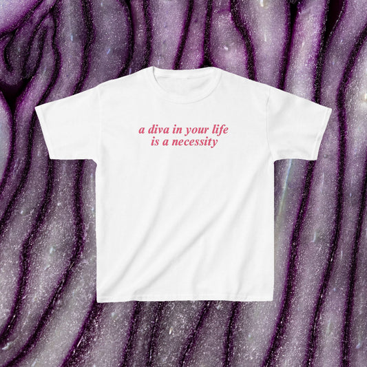 A Diva in Your Life Is A Necessity Baby Tee | Y2K Baby Tee,  Funny Baddie Sassy Top, Gift For Best Friend