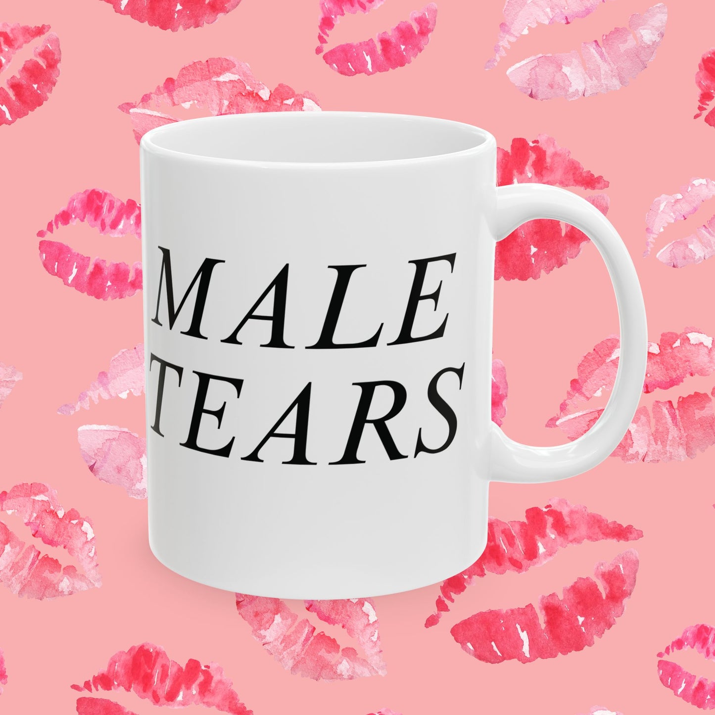 Male Tears Mug | Funny Feminist Coffee Mug, Sarcastic Gift for Her, Ironic Office Humor, Gag Gift for Best Friend