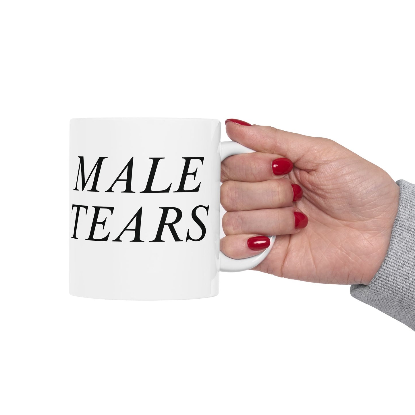 Male Tears Mug | Funny Feminist Coffee Mug, Sarcastic Gift for Her, Ironic Office Humor, Gag Gift for Best Friend